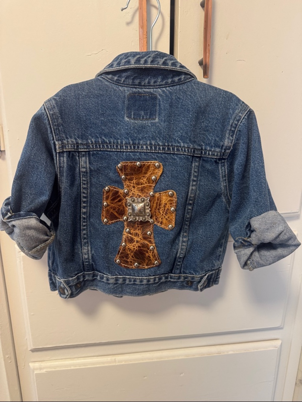 Cute Unique toddler girl western Jean Jacket 24 months